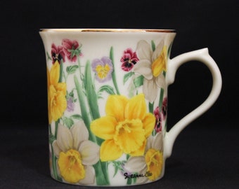 Lenox Suzanne Clee DAFFODIL Mug - Flower Blossom Mug Collection