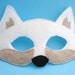 Arctic Fox Mask Fox Mask Arctic Wolf Fox Costume