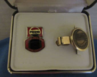 NFL Pepsi Tie Clip & Lapel Pin Set