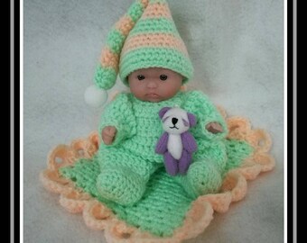 Mini doll Pajamas with his best friend and its cover