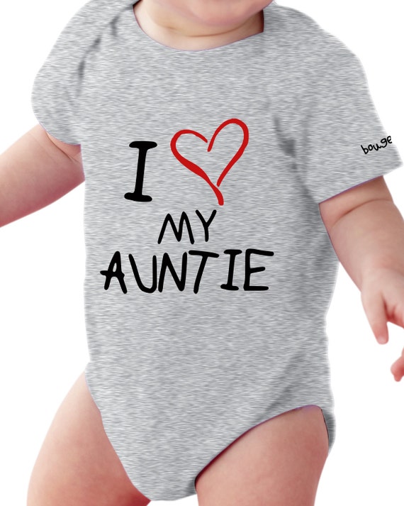 Items similar to Aunt Onesie Shirt Gifts Aunt To Be Bodysuit I Love My