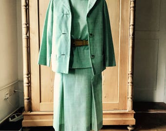 1950s 3 piece pistachio suit