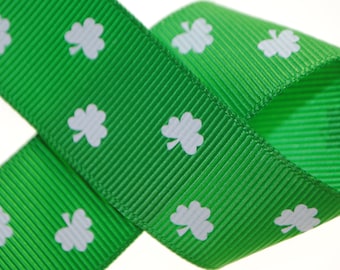 Shamrock Grosgrain 1 inch (25mm) wide - Two, Five, or Ten Yards