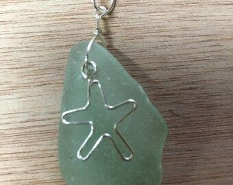 Beach glass necklace