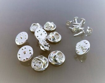 20 supports pin's métal coloris argent