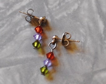 Spring crystals earrings