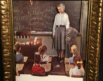 Norman Rockwell SURPRISE in 3D framed