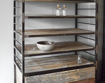 Pampus shelf with drawer 220 x 120cm
