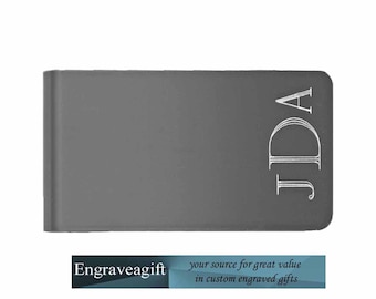 Monogrammed, Money Clip, Personalized, Engraved, Monogram, Custom Monogram Engraved