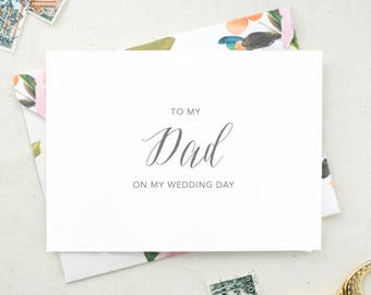 To My Mom On My Wedding Day Card. From the Bride and Groom. From the Bride Card. Mother Wedding Day Card To My Father Card Wedding Day DO11