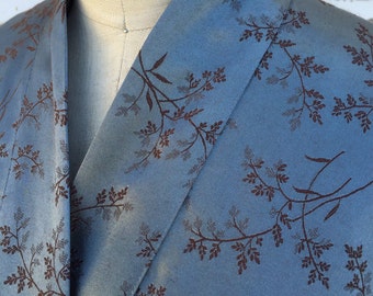 Grey Satin Damask Hapi Coat