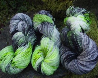 Handpainted sock yarn, fingerling yarn, Superwash Merino Nylon, 100 grams-Westworld