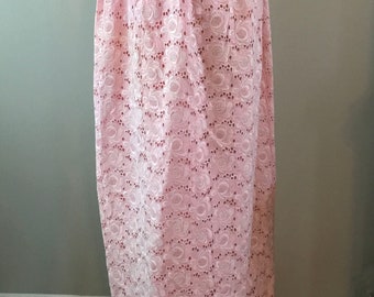 Wrap Pink Eyelet Skirt