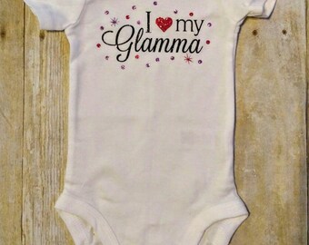 I heart my Glamma, I love my Glamma, Glamma