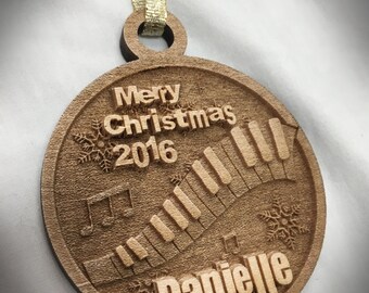 Piano Christmas Ornament
