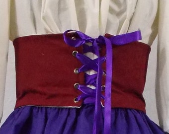 Waist Cincher Wide Lace Up Belt