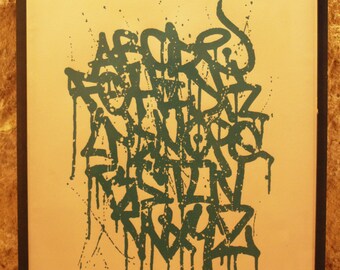 Screen printed Alpha.B Tag by Depose 2018