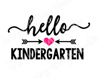 Download Hello Kindergarten SVG Cut File Cutting Files for Silhouette