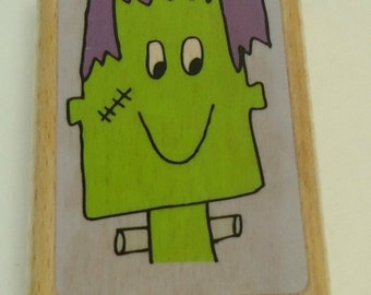 Frankenstein Halloween Wood Mounted Rubber Stamp By Studio G