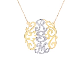 925 Sterling Silver Initial Necklace