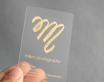 transparent business card