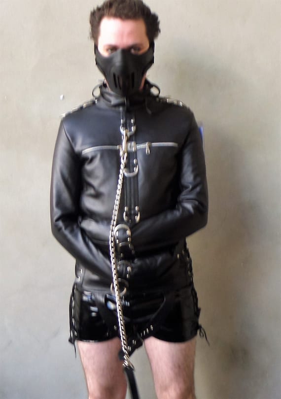 LEATHER STRAIGHT JACKET