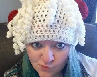 Flying Spaghetti Monster crochet hat