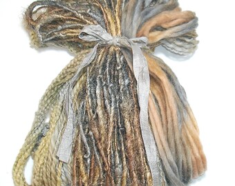 50YD. NOSTALGIA Hand Dyed Mixed Media Fiber Bundle/Book Binding/Fiber Art/Jewelry/Weaving/Boho Fiber Dream Catchers & Inspired Wall Decor