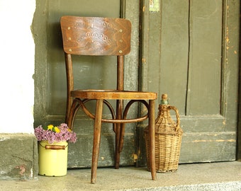 Bentwood Dining Chair - Mid Cenury Farmhouse Chair - Thonet Chair - Bentwood Furniture - Vintage Furniture - French Bistro Style
