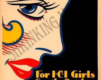 VINTAGE 1920's advertising / promotion poster - A3 (42 x 29.7)cm