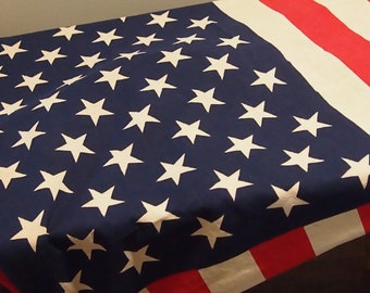 antique vintage Americana 50 star American Flag Patriotic