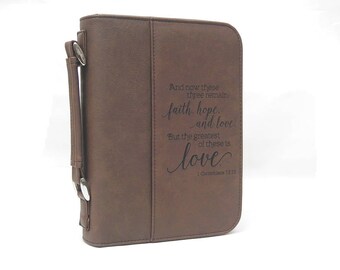 Bible Case, Custom Bible, Confirmation Gift, Leather Bible Cover, Bible Case, Christian Gift, First Communion,Engraved Bible Cover