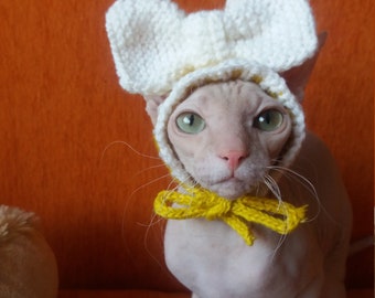 Cat Hat, Knitted and crochet Hat for Cat, cat costume, Dog Costume, Dog Hat, Hat for Dog, Party Hat