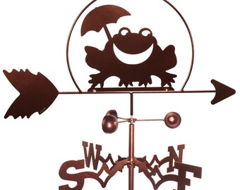 Handgemachte Frosch Kröte Wetterfahne neu