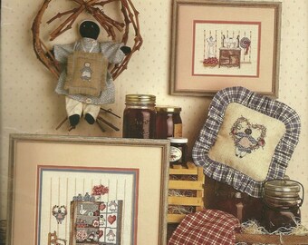 Leisure Arts - The Jelly Cabinet Part II -Vintage Counted Cross Stitch Pattern 1987