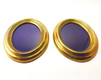 Vintage Brass Frames, Oval Brass Frames