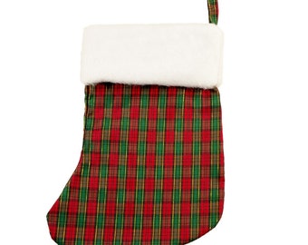 Tartan Christmas Stocking (with or without personalization)
