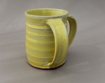 Ceramic Negel Vasser - Jewish Pottery Washing Cup - Handmade Clay Netelat Yadayim- Gift