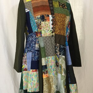 Patchwork coat | Etsy