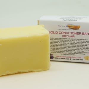 1x Solid Conditioner Bar for Dry hair, 95g, Handmade and economical