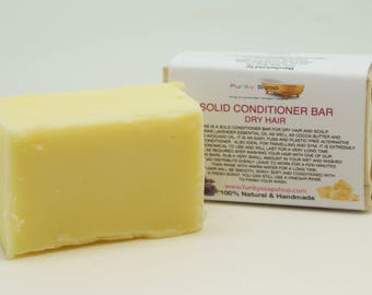 1x Solid Conditioner Bar for Dry hair, 95g, Handmade and economical