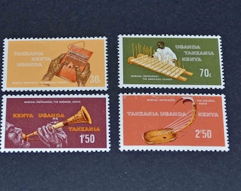 Africa stmps 4 MNH 1970 Musical instruments