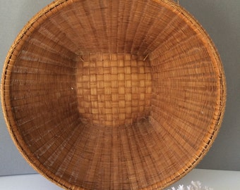 Vintage winnowing basket | wall basket | bamboo basket | rice basket | Asian basket | coastal decor | beach decor