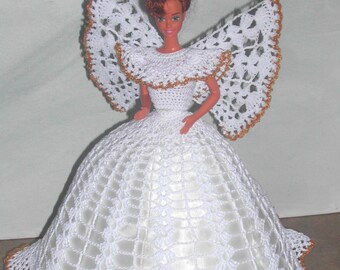 Crochet Fashion Doll Barbie Pattern- #499 ANGEL FAITH