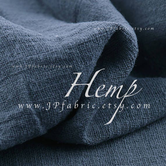grey hemp fabric by the yard ecofriendly fabric