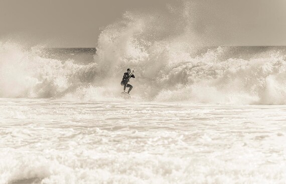 WHITEWATER RUSH. Kitesurfing Print, watersports Picture, Tarifa Print, Surfing Print,Photographic Print