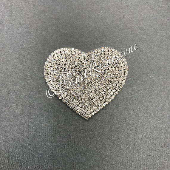 Small Rhinestone Heart Applique #AS-05