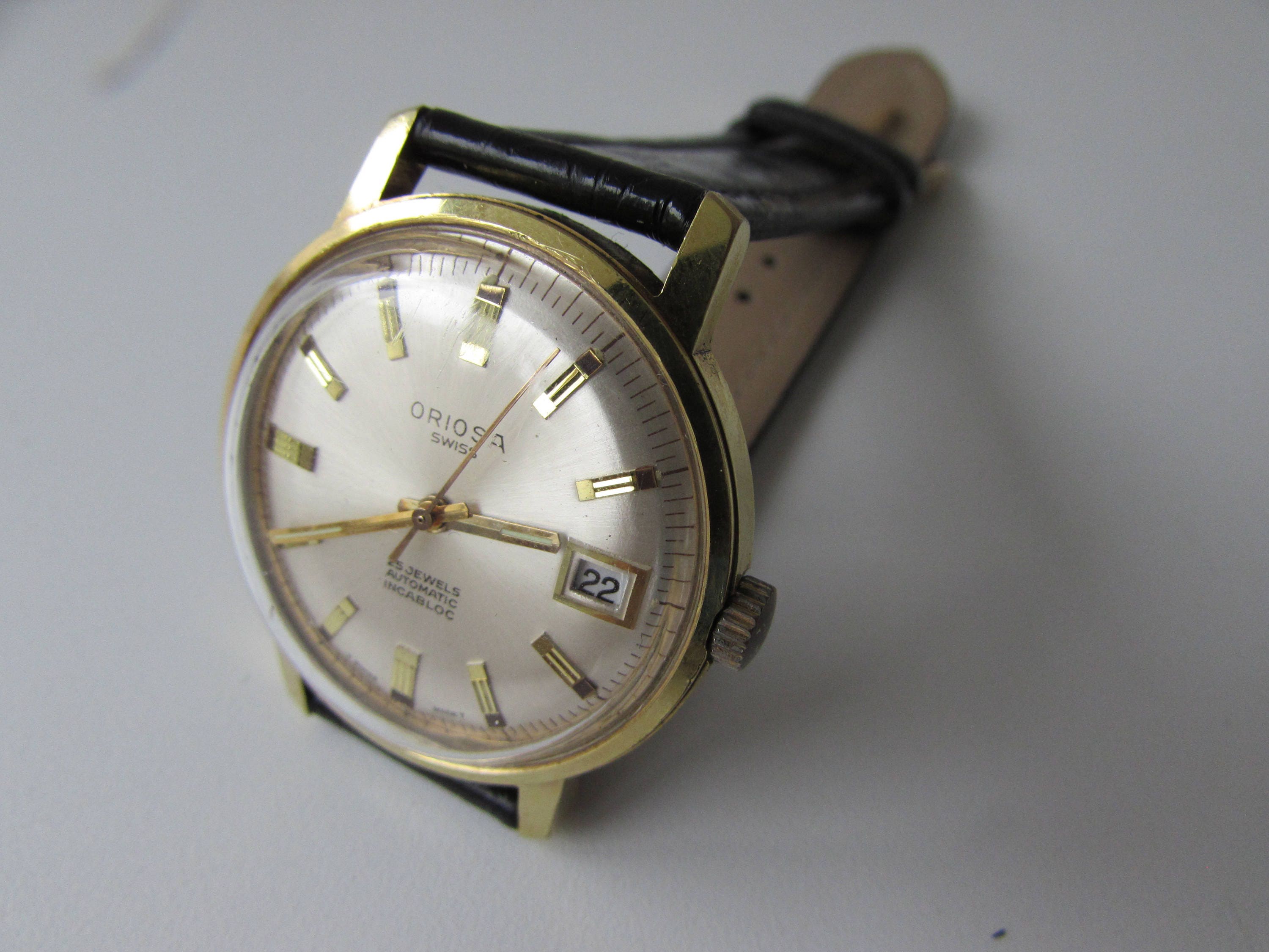 Vintage MEN'S Wrist watch ORIOSA Swiss GOLD Plated