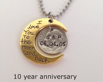 10 Year Anniversary, 10 Year Anniversary for Her, 10 Year Anniversary Gift, Ten Year, Anniversary Gift, 10 Year Wedding Anniversary
