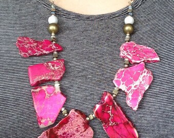 Pink Stone Single Necklace